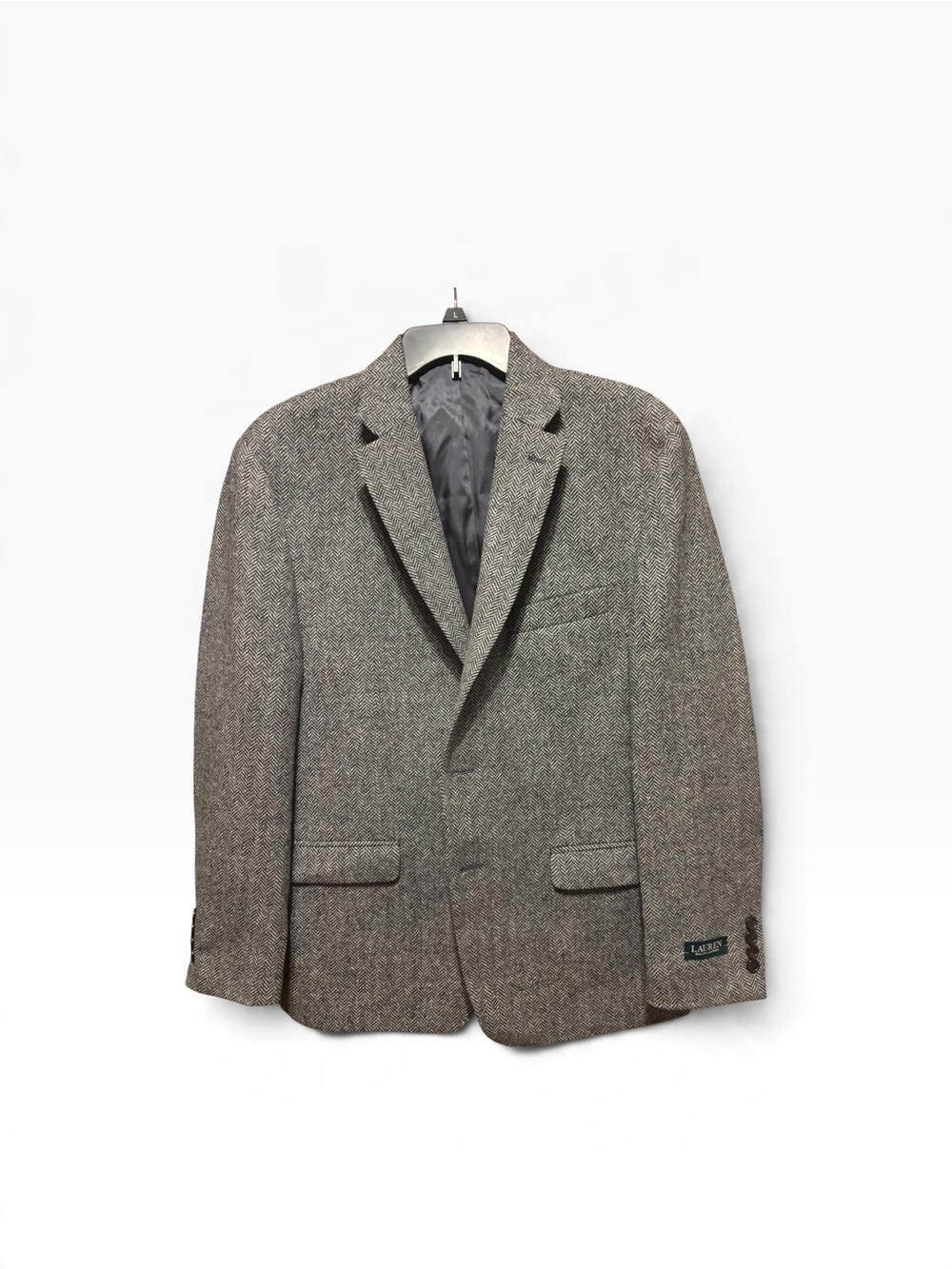 NWT Lauren Ralph Lauren Lexington 100% Wool Herringbone Blazer Sport Coat 42S